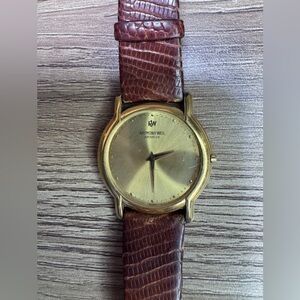 Raymond Weil 18k Gold Electroplated Stainless Steel Watch